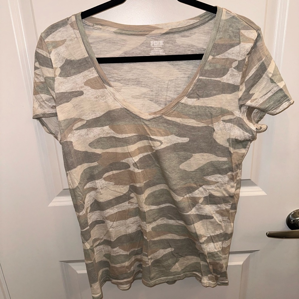 Green Camouflage short sleeve top